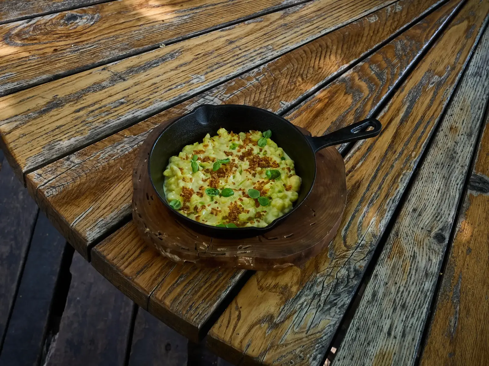 Шпецле запечённые с сыром